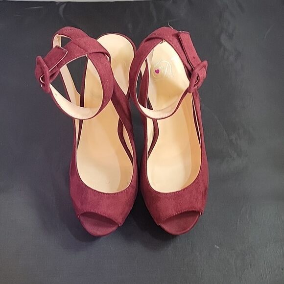 DELICIOUS PEEP TOE ANKLE STRAP HIGH HEEL STILETTOS PUMP G1 - Picture 2 of 12